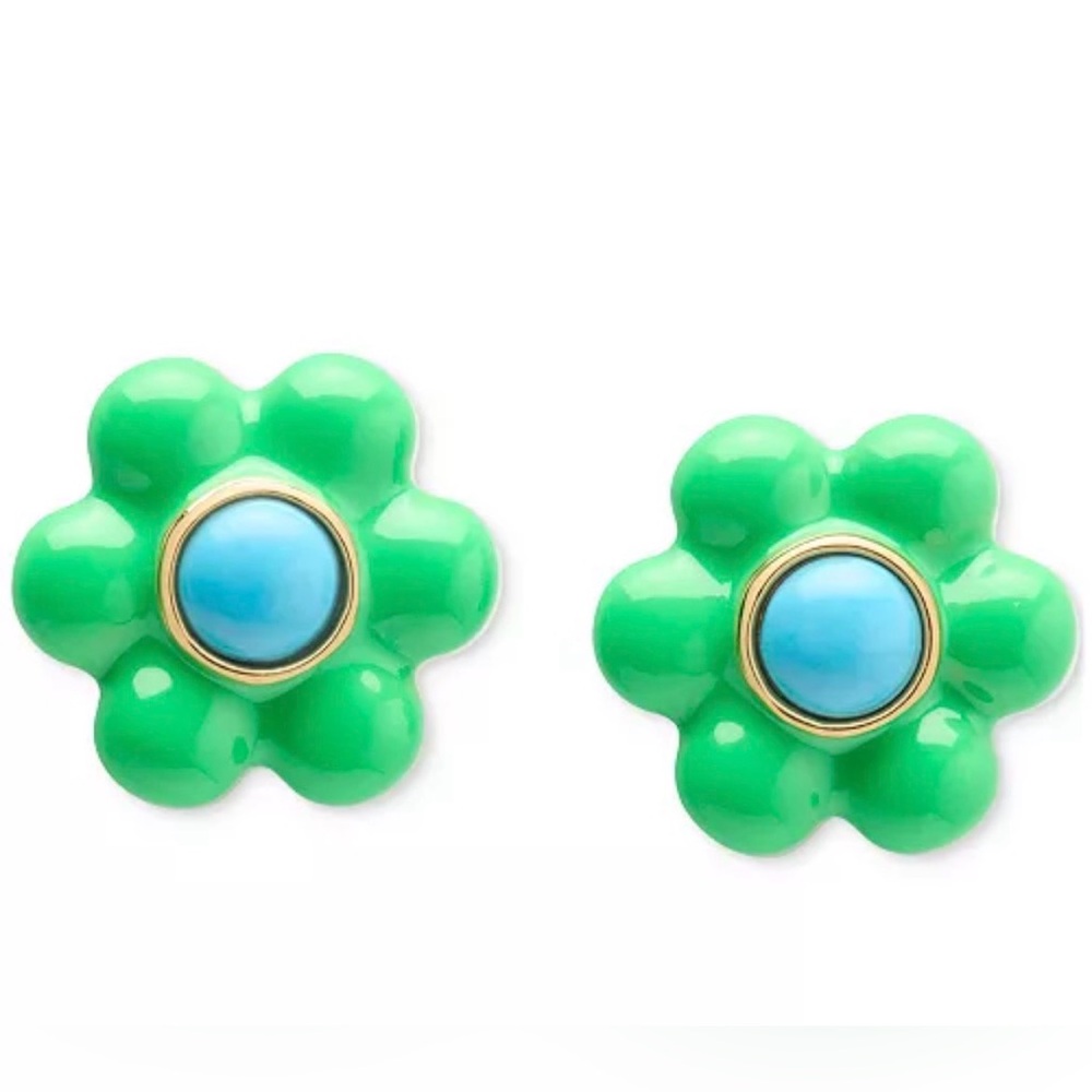 NWT! Kate Spade Pedal Puff Stud Earrings